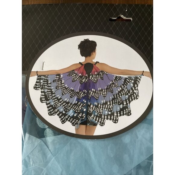 Fabric Butterfly Wings Cosplay Cape One Size Costume - Picture 1 of 7